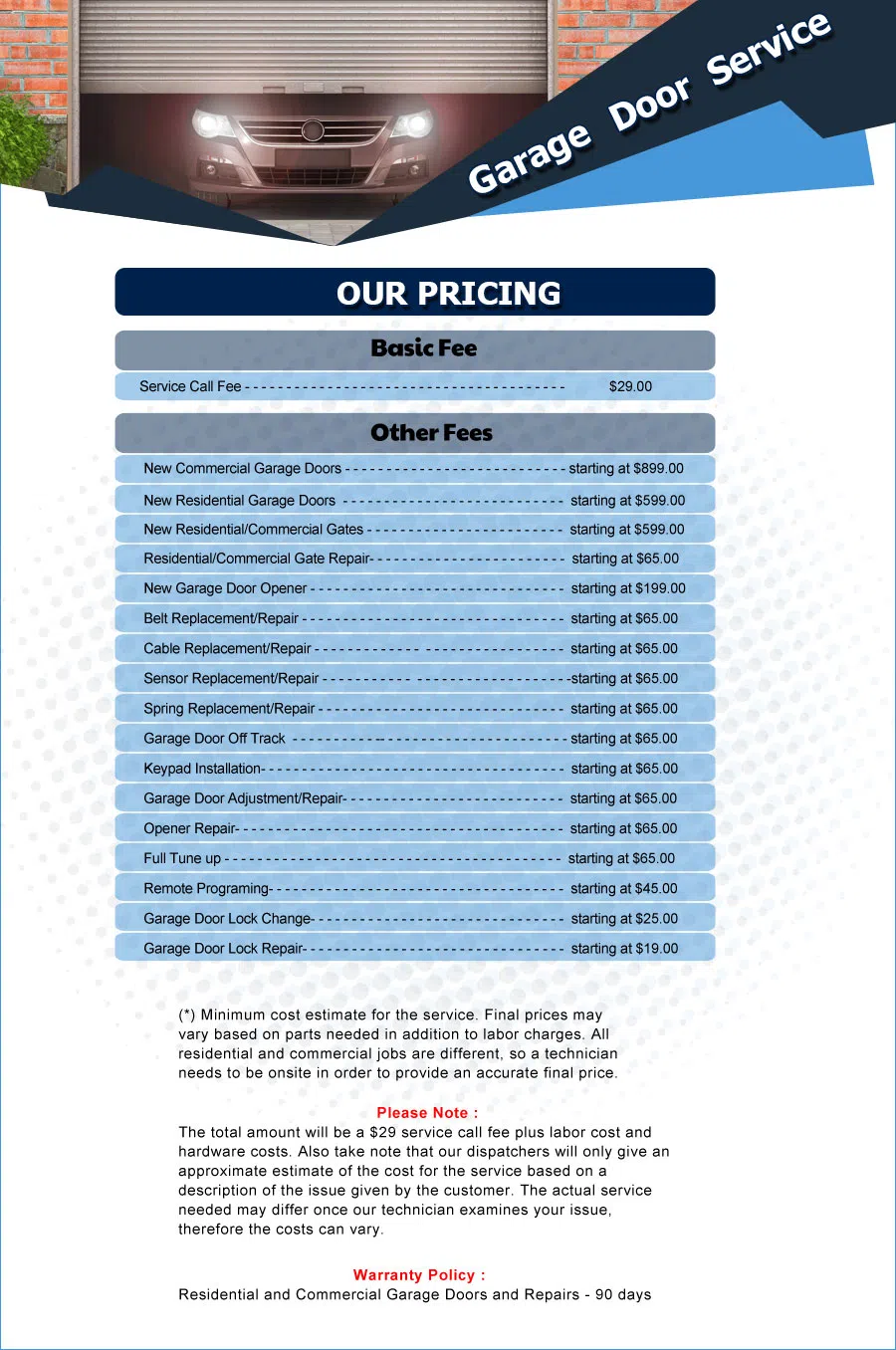 Eagle Garage Door Service Fort Washington, MD 301-799-2443